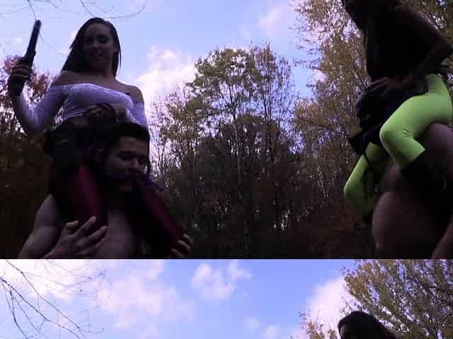 Close up doggy style sex action