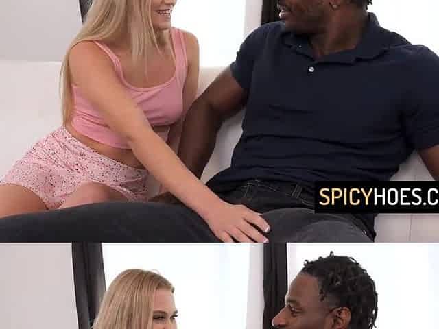 Blond bitch rode it on BF's ebony jock until that babe had a giant climax