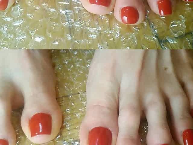 ASMR soothing bubble wrap with lengthy toes - OlgaNovem