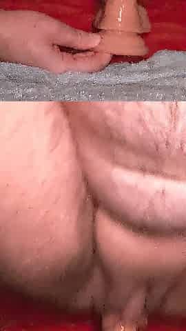 Totally Soaking: FTM Rides and Bangs Self With Sex toy Until This chab Squirts and Creams