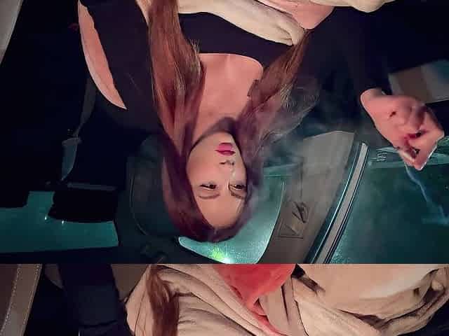 Italian mother I'd like to fuck Artemisia Love Late Night 420 Smoke Sesh in the car Full vids on OF