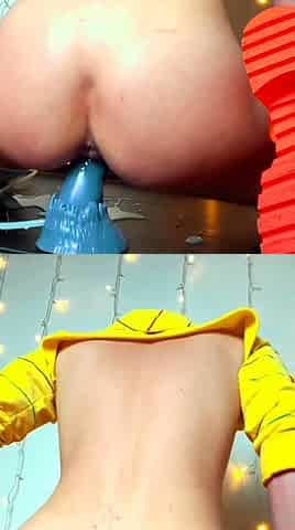 Hot Blonde Solo Toying