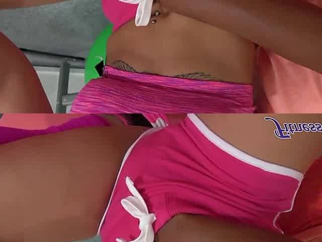 Black teacher begins lesbo three-some in gym - Fitness Rooms