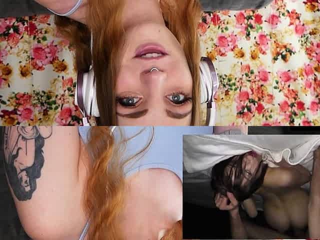 Amateur webcam slut shows tit on cam