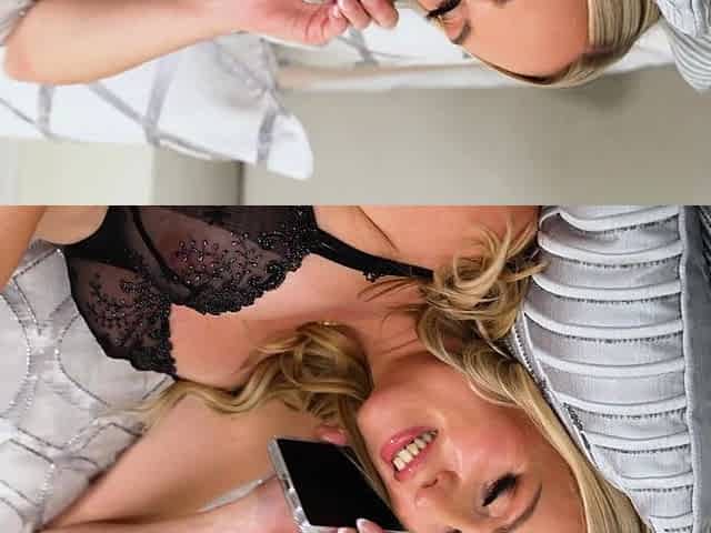Busty MILF matches sons friend on dating app for raw sex