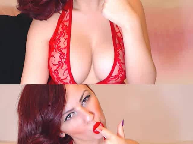Balomiri Bianca Nicoleta redhead big tits touching herself