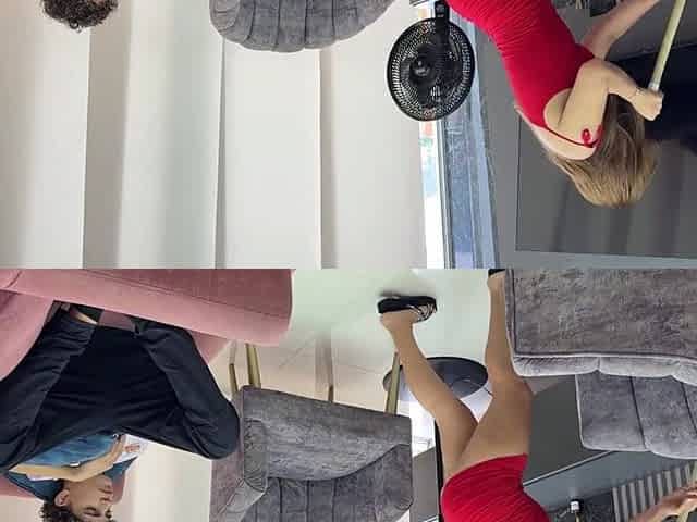 My stepmother is longing my biggest knob and begins seducing me with her luscious booty.