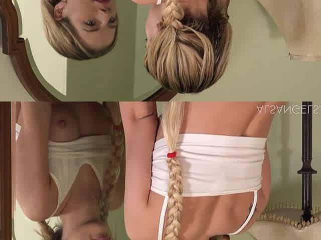 Cute teen morning masturbation