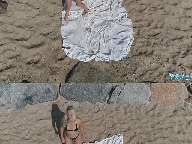 Fucked On The Beach In A Bikini - Liz Rainbow And Petite Blonde