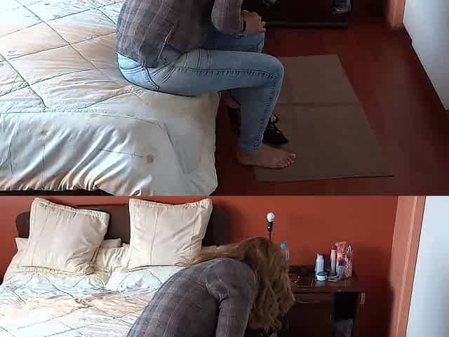 Stepson craves to put his ramrod in my booty and gives me a large ejaculation, full of milk