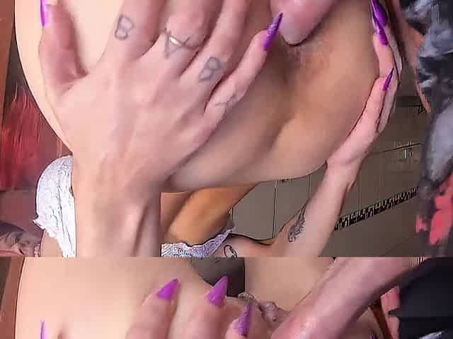 CLOSE UP - BUTT GAPING FARTING NON STOP - Oozing Creampie