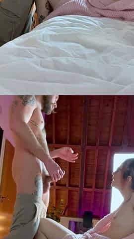 Small titted brunette amateur anal nailed at home