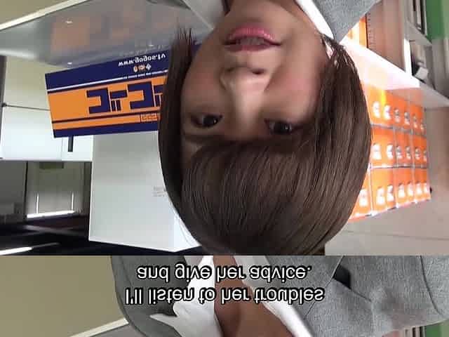 Japanese female employee tasked with breaking in a new lesbian