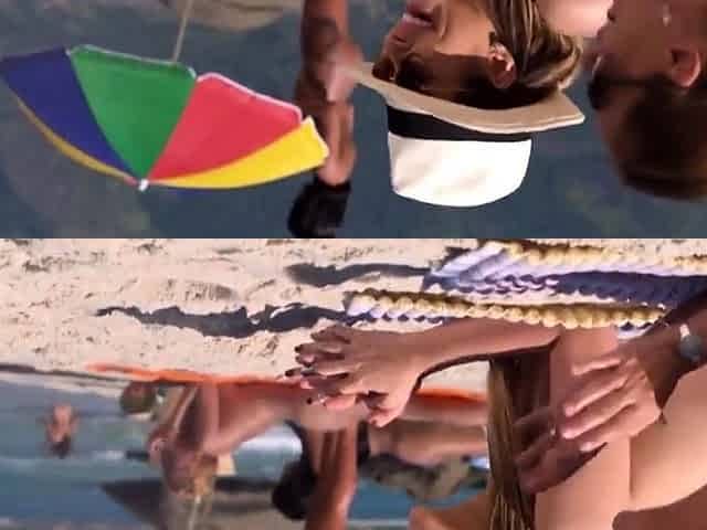 Amateur Couple Enjoys Exhibitionist Public Beach Sex