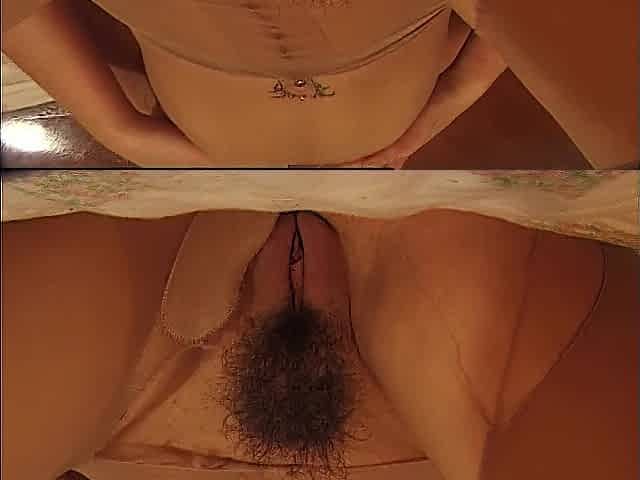 An hirsute twat underneath fishnet willing to be permeated