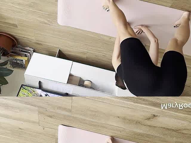 My client stretched my cunt instead of fitness class