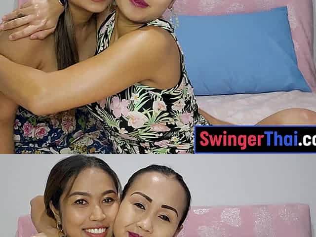 Thai Lesbian Girlfriends Strapon Shagging