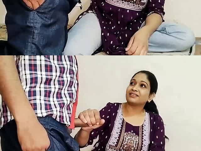 Young Hot Stepsister Taught College Going Stepbrother How to Fuck (hindi Audio)