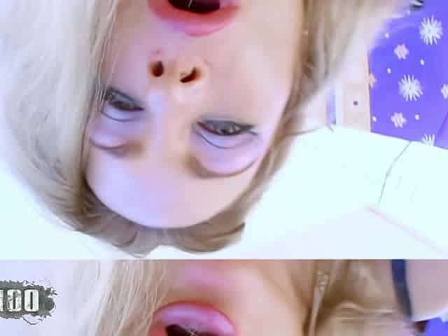 French blonde milf Sidjey Collins strips and dildoes - MMM100