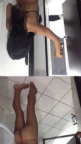 I masturbate online for my neighbour in the shower.
