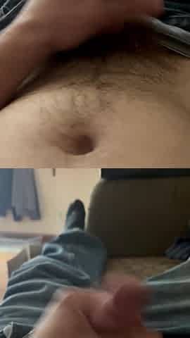See cum shoot from my ramrod for over 1 minute. Multiple hunk orgasms so much cum!