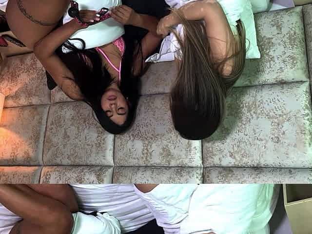 Lesbian Encounter Between Roommates and Co-workers