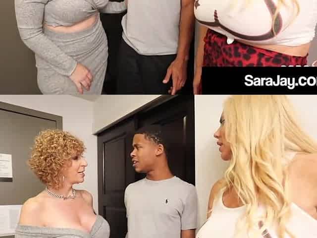 Curvy Moms Sara Jay Karen Fisher Bang a Young Hard Stud