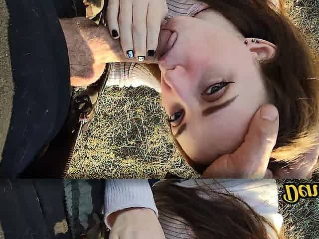 cute schoolgirl in a jacket gets banged hard and gives a worthy oral job to get a lot of cum on