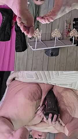 Kinky Freak Takes 3 to Make Her Cum Bathing Slut