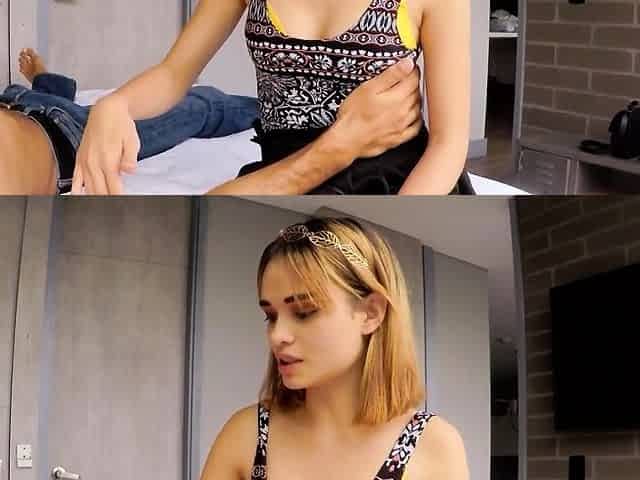 Skinny Blonde Amateur Latina Fucked In The Ass