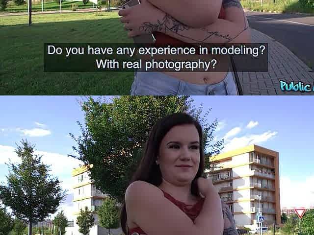Public Agent - Cute as a button Little Eliss gets Bare during AMATEUR Photoshoot