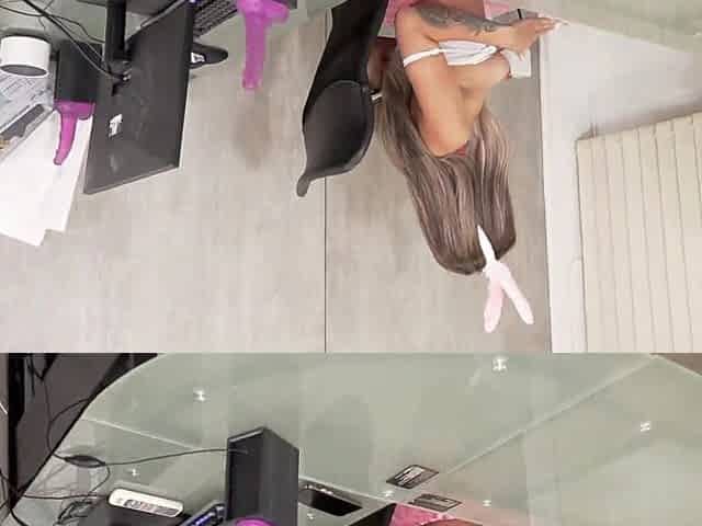 Petite Blonde Gets Fucked Hard By Boss On Office Desk To Pay Off Her Debt