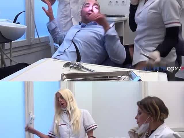 Golden-haired dentist screws her patient
