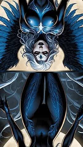 Nude Night Wing Dark Frost Tendrils