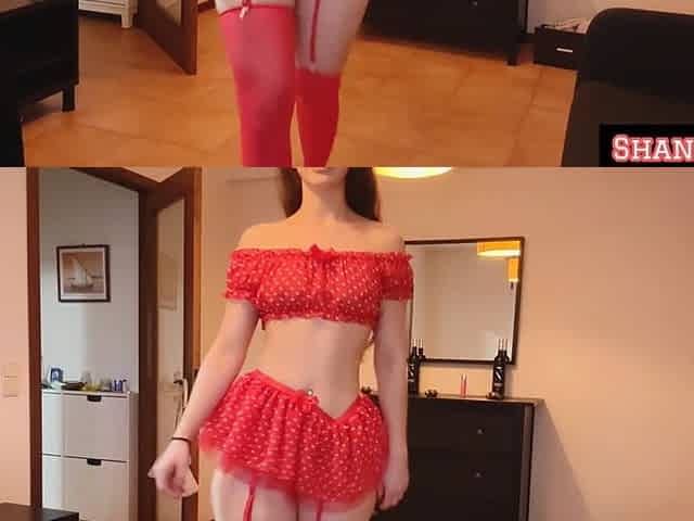 San Valentin Red or Black Dress Ass Worship Ass Clap Parade