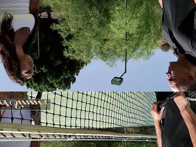 FASCINATING SINNER - Dilf Tennis Tutor Interrupts The Lesson To Screw His Smokin' Hawt Student