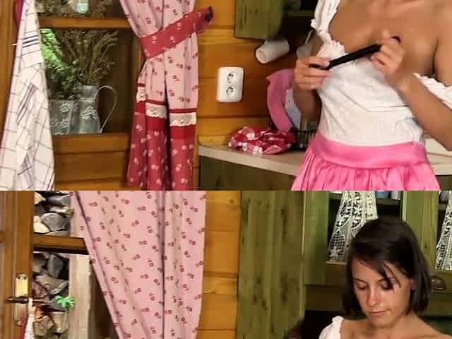 Buxom Czech Brunette Teen: Farmers Daughter