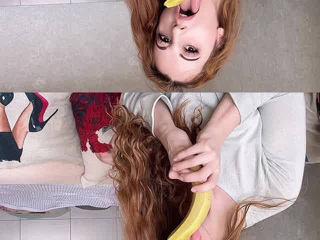 Sexy Banana Tongue Seduction