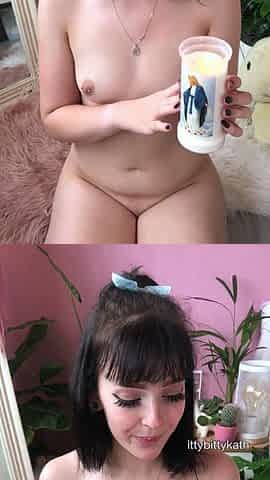 Small titted teen amateur rides dong and she loves it