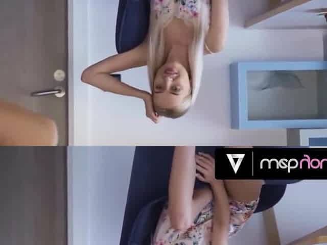 Gets Aroused By Her Sexy Busty Roommates Dance Skills - Petite Blonde