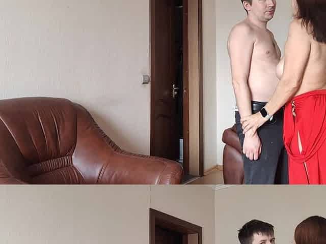 My Friend's Stepmom Exposed Her Tits From Her Sexy Dress and Fucked Me!