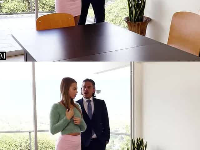 Office Wench Rides Boss' Knob For Her Performance Review - Jill Kassidy