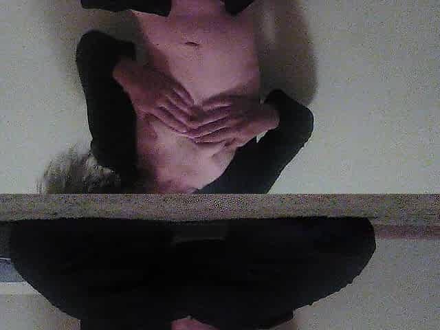 Undressed Transgirl Titplay, Footplay, Verbally Whining Masturbating w/Buttplay