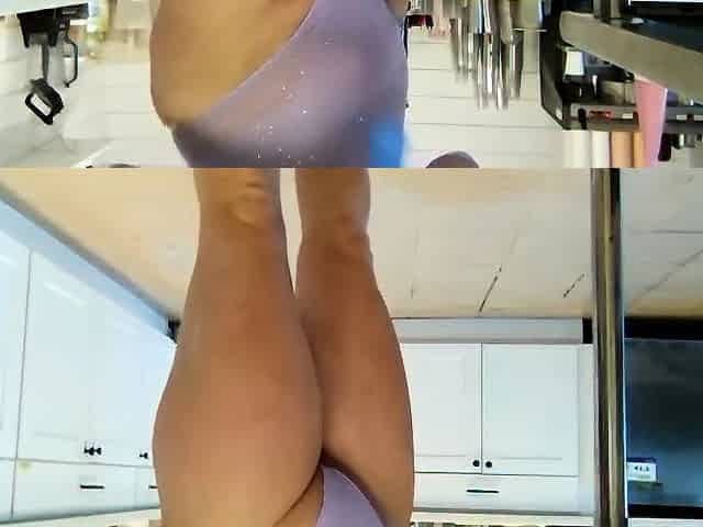 Dirty Blonde Mommy Big Boobs Smokes Masturbate