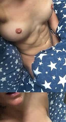 Blonde solo toying