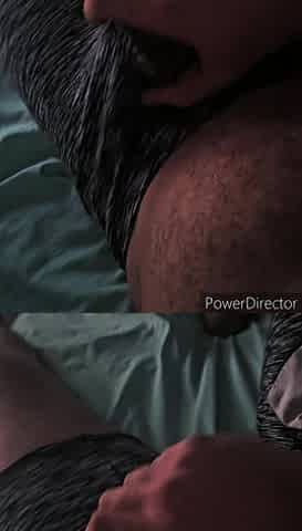 Dad's jerks off to my vids and cums on my booty