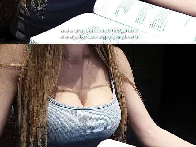 ASMR Hot Student with Large Boobs Studying POV