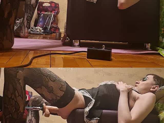 Sissy homemade amateur anal-act of love Machine