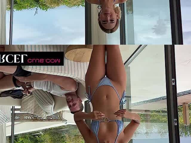 Outdoor sex with a view