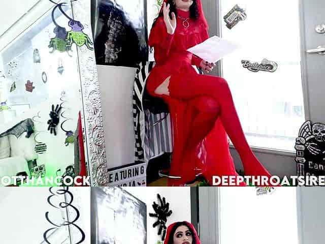 Lydia Black as Lydia Deetz From Bettlejuice Bride Huge Cock Anal Ass Fucked Deepthroat and Swallow Cum Load
